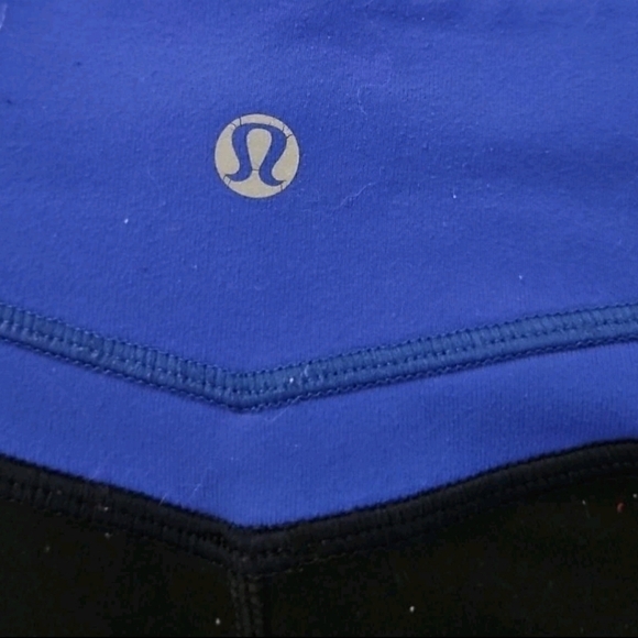 Lululemon Womens Black & Blue Groove Flared High Rise Yoga Stretch Legging 6 - Picture 6 of 11